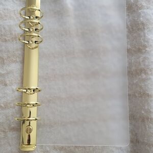 Clear Dashboard with Gold 6-Ring Binder Spine - A5